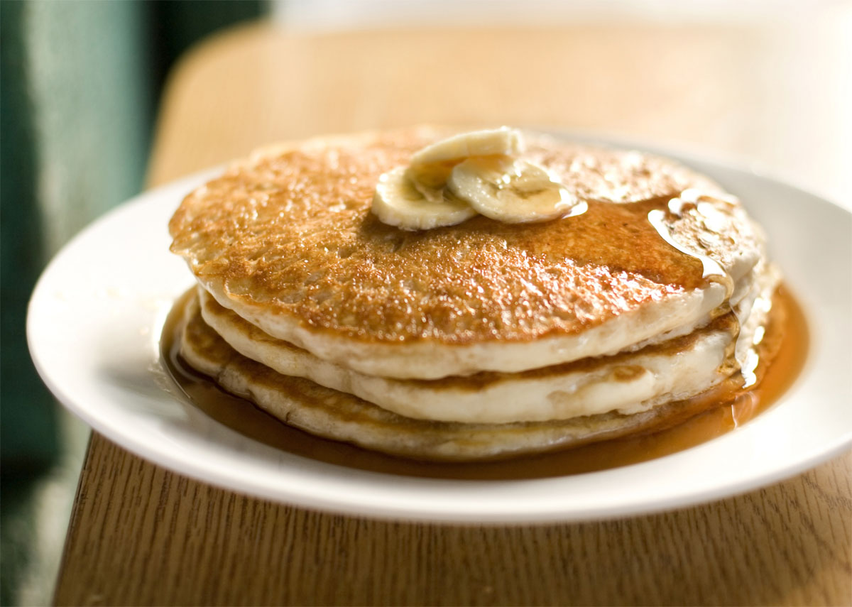 Banana and Maple Syrup Pancake