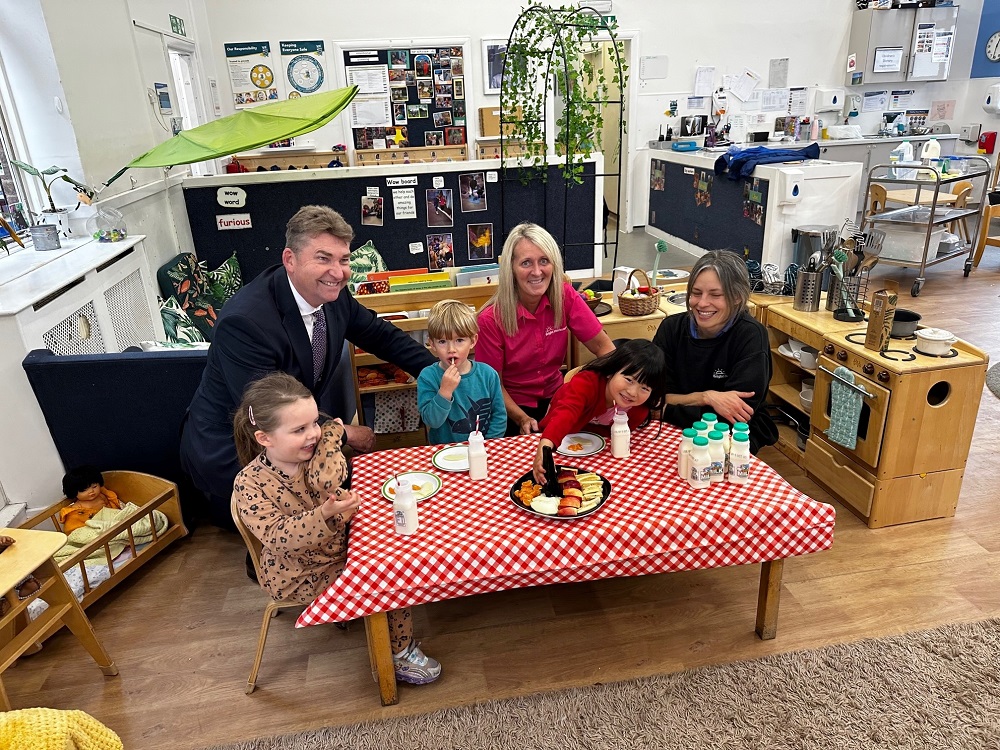 MSPs visit Elsie Inglis Nursery for World Milk Day 2023