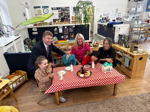 MSPs visit Elsie Inglis Nursery for World Milk Day 2023