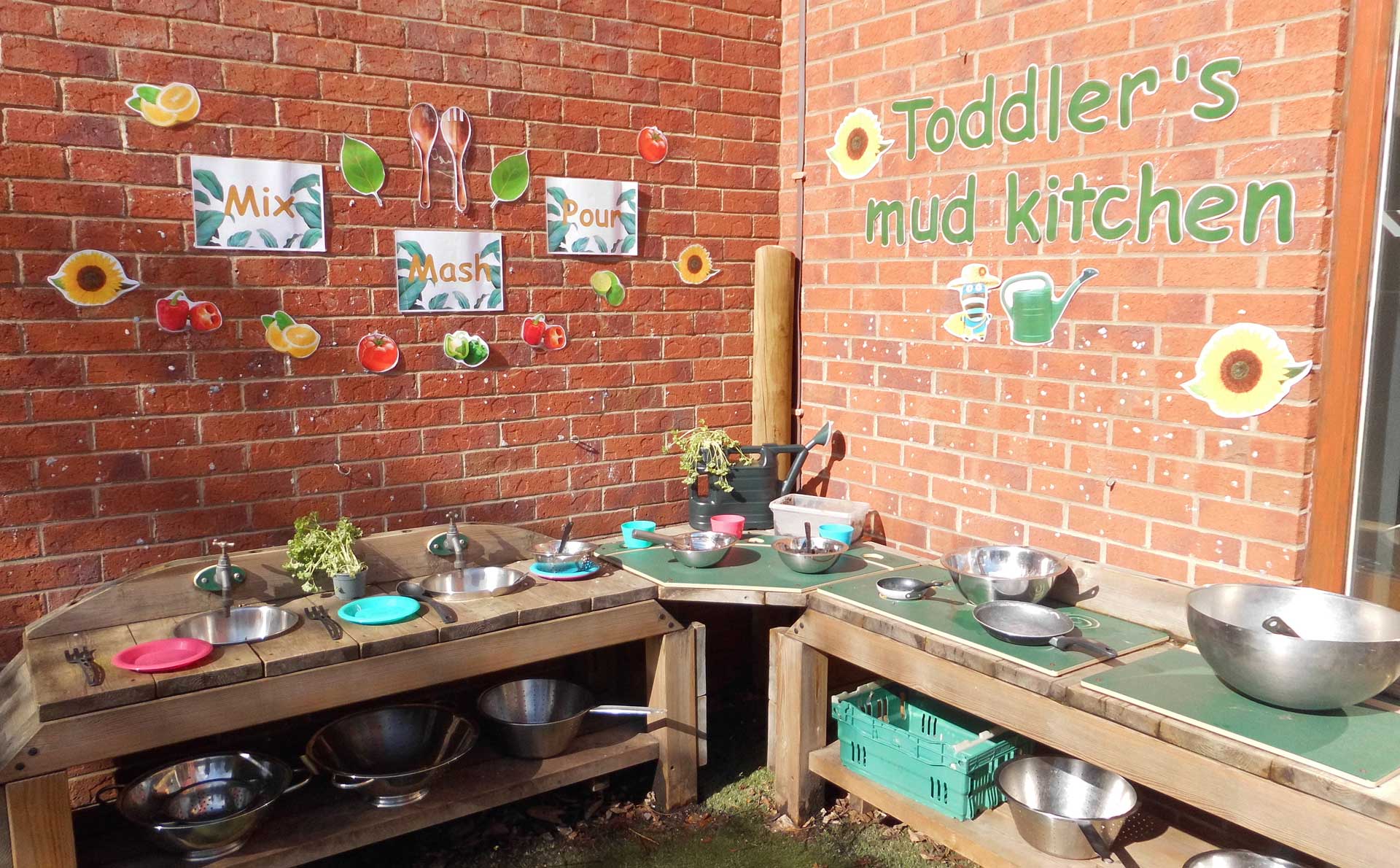 Bright Horizons Didsbury mud kitchen