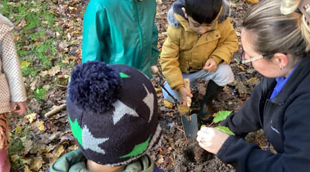 Nursery In Redhill planting trees