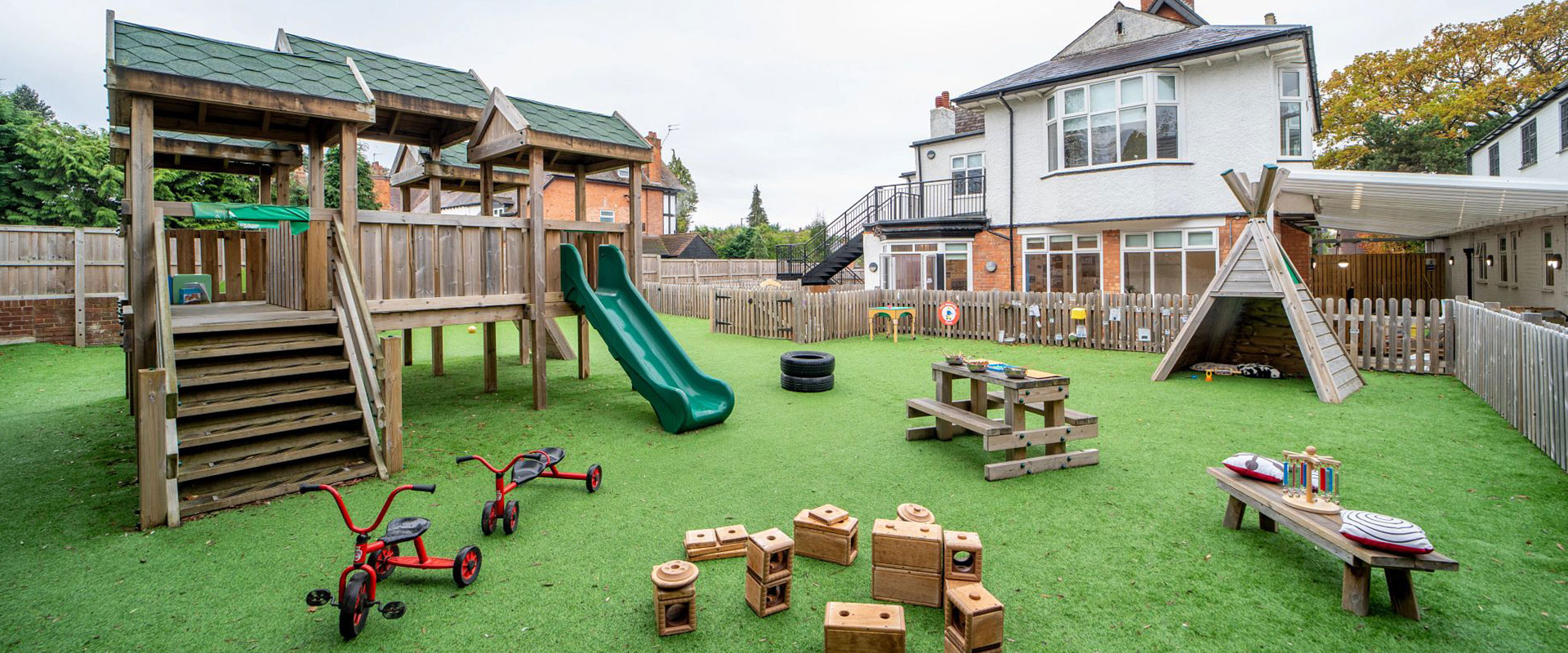 Solihull Day Nursery and Preschool garden 2024